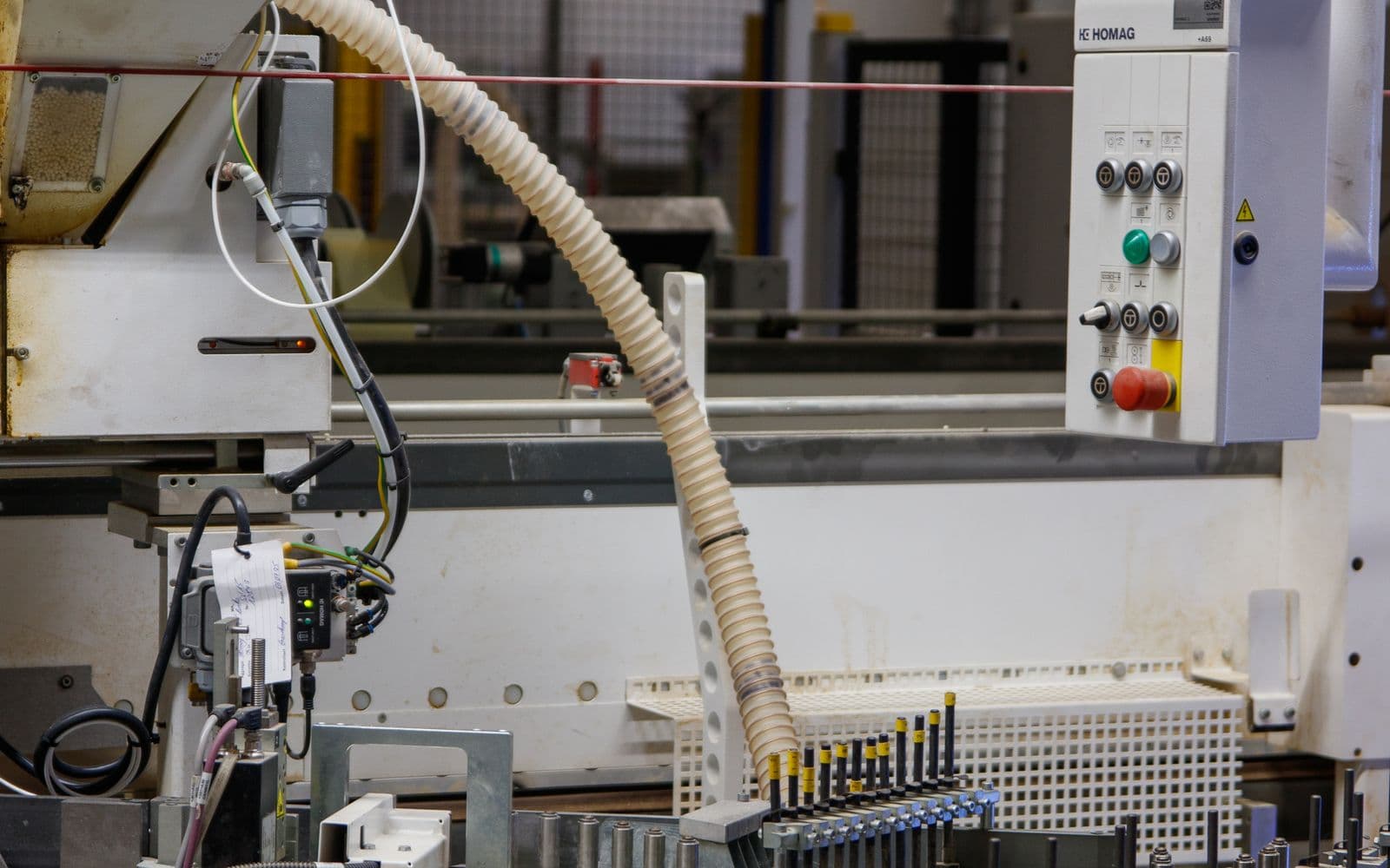 Automated equipment on a factory production line